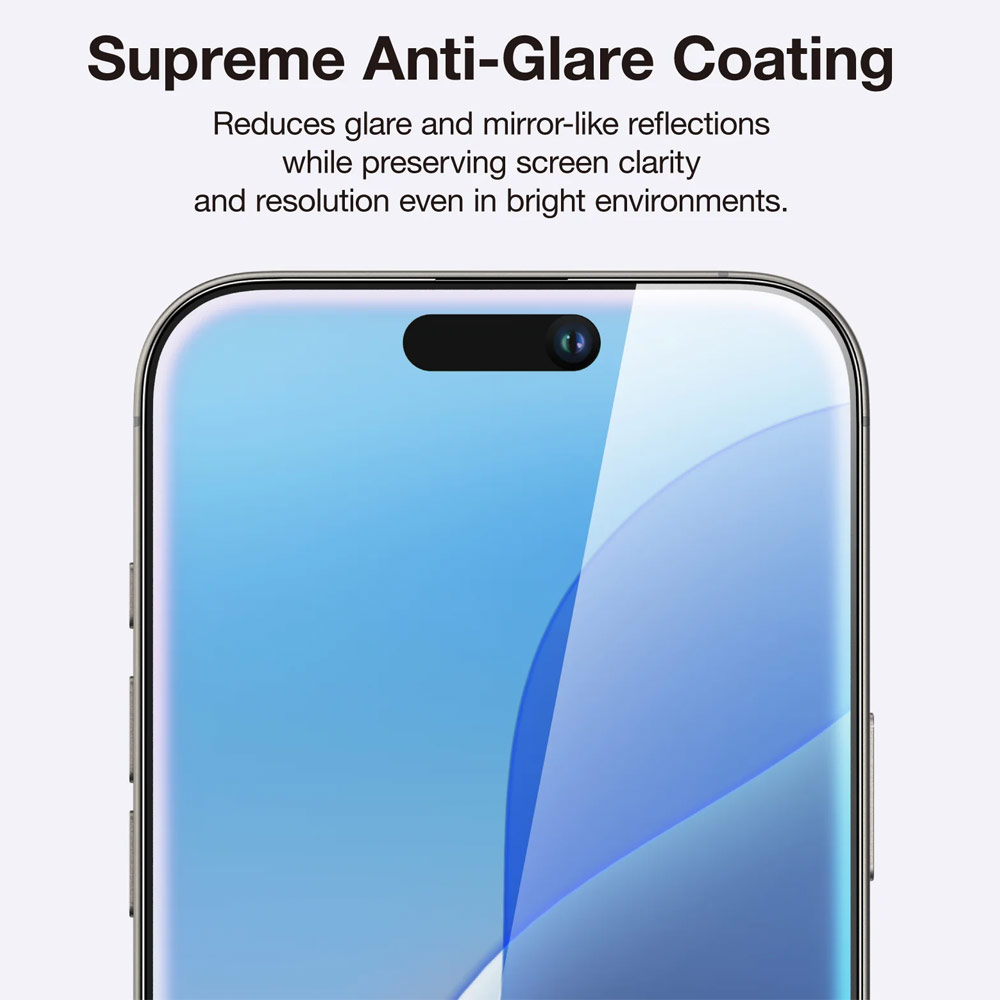 Picture of Apple iPhone 16 6.1  | Amazingthing Radix Supreme Fully Covered Tempered Glass for iPhone 16 6.1 (Ultra Clear)