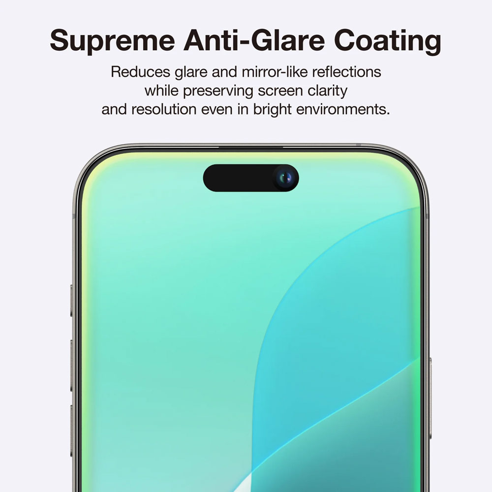 Picture of Apple iPhone 16 Plus 6.7  | Amazingthing Radix Supreme Matte Anti Glare Fully Covered Tempered Glass for iPhone 16 Plus 6.7 (Matte Anti Glare)