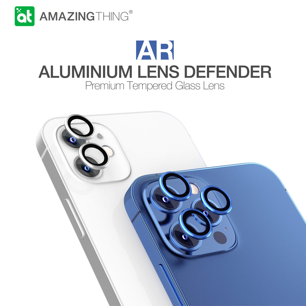 Picture of Apple iPhone 12 6.1  | AmazingThing SupremeGlass Lens Glass Camera Lens Protector Protection Tempered Glass for Apple iPhone 12 Mini 5.4 iPhone 12 6.1 (Blue)