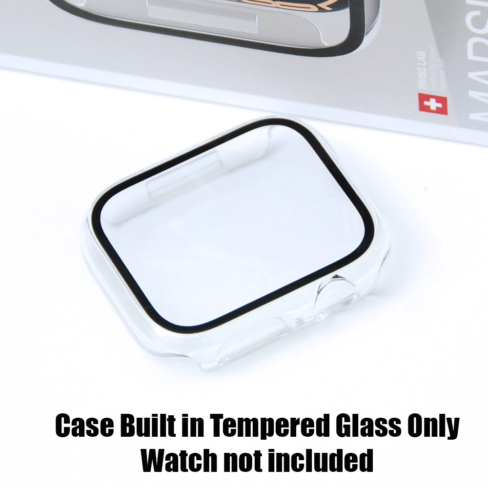 Picture of Apple Watch 41mm Case | Amazingthing Marsix Hybrid Series Case with High Sensitivity Touch 9H Tempered Glass for Apple Watch 41mm (Clear)
