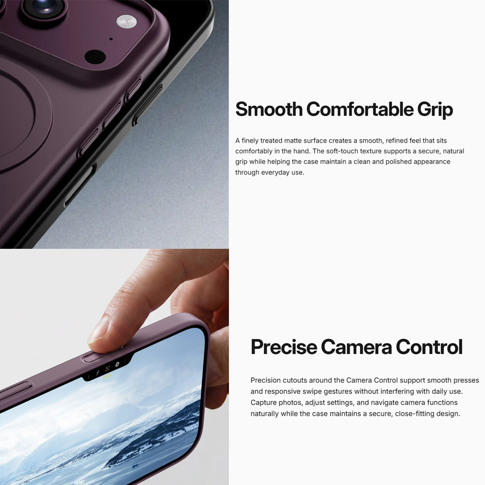 Picture of Apple iPhone 18 Pro Max Case | Amazingthing MINIMAL Air Slim Magnetic Charging Case for iPhone 18 Pro Max 6.9 - Purple