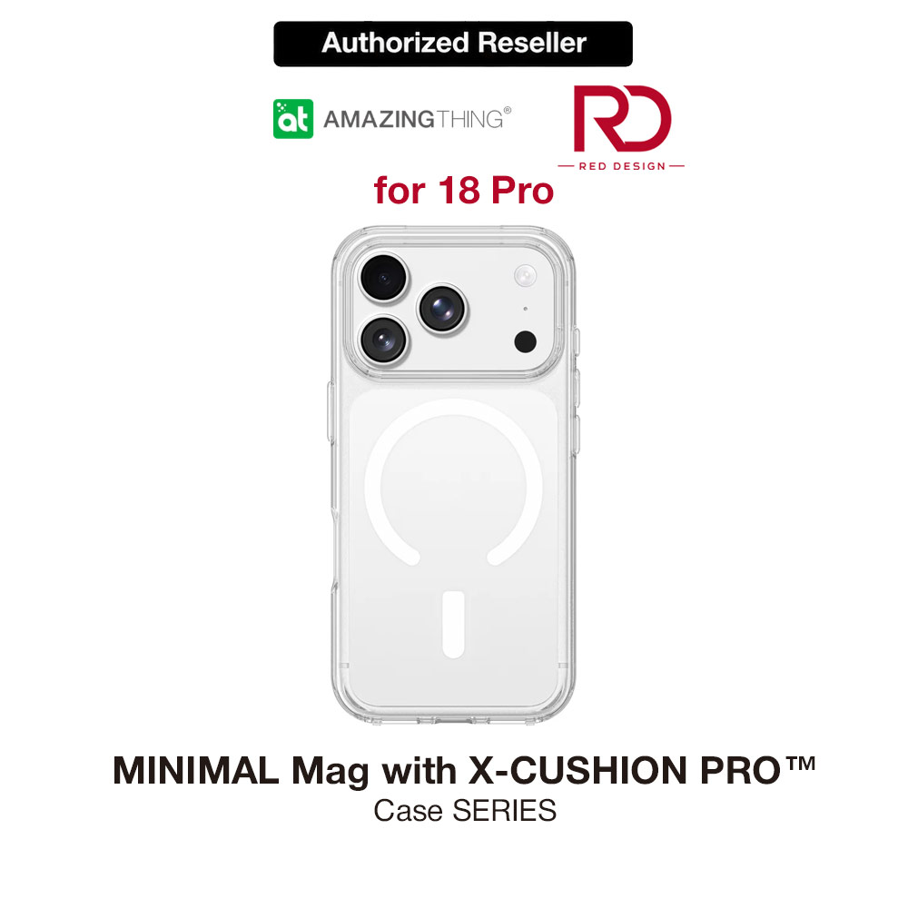 Picture of Amazingthing MINIMAL Mag Protection Case with X-CUSHION PRO Protection for iPhone 18 Pro - Clear Apple iPhone 18 Pro- Apple iPhone 18 Pro Cases, Apple iPhone 18 Pro Covers, iPad Cases and a wide selection of Apple iPhone 18 Pro Accessories in Malaysia, Sabah, Sarawak and Singapore 