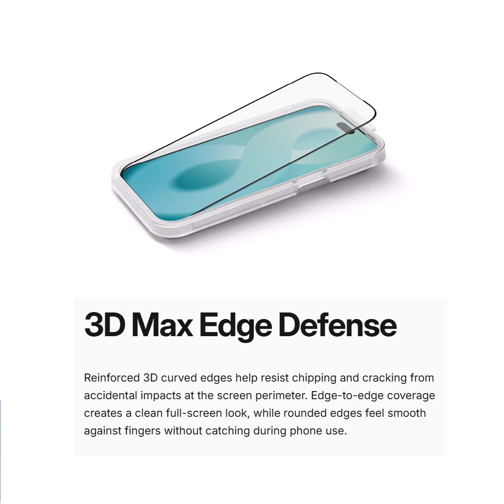 Picture of Apple iPhone 18 Pro Max Screen Protector | Amazingthing RADIX Liquid Anti Blue Light Full Tempered Glass 3D Frame Screen Protector for iPhone 18 Pro Max 6.9 - Anti Blue Light