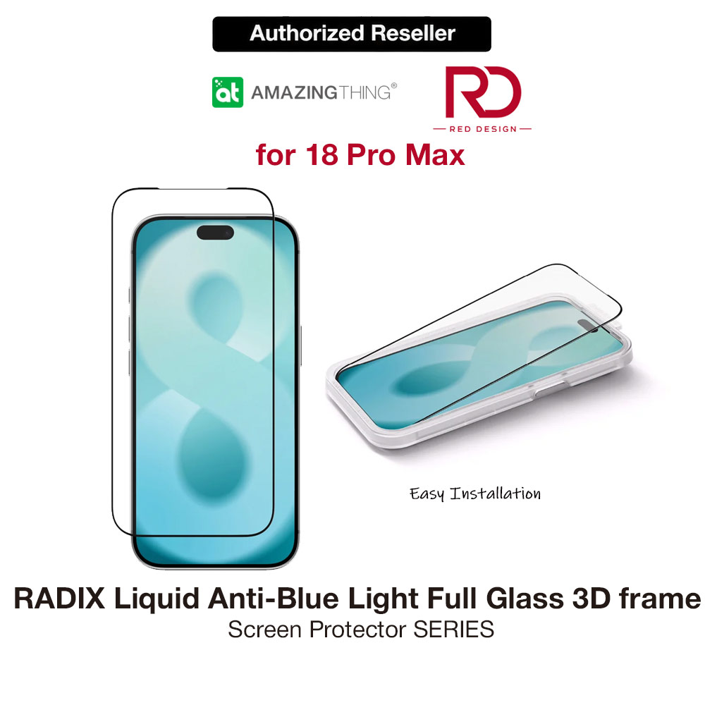 Picture of Amazingthing RADIX Liquid Anti Blue Light Full Tempered Glass 3D Frame Screen Protector for iPhone 18 Pro Max 6.9 - Anti Blue Light Apple iPhone 18 Pro Max- Apple iPhone 18 Pro Max Cases, Apple iPhone 18 Pro Max Covers, iPad Cases and a wide selection of Apple iPhone 18 Pro Max Accessories in Malaysia, Sabah, Sarawak and Singapore 