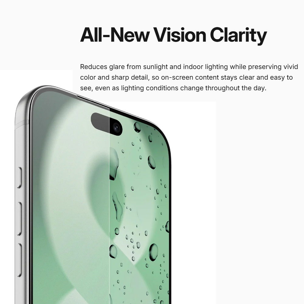 Picture of Apple iPhone 18 Pro Screen Protector | Amazingthing RADIX Vision Matte Full Tempered Glass 3D Frame Screen Protector for iPhone 18 Pro Max - Matte