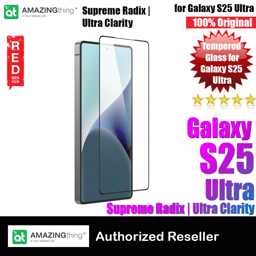 Picture of Amazingthing Galaxy S25 Ultra Tempered Glass Screen Protector Supreme Radix Ultra Clarity (Clear) Samsung Galaxy S25 Ultra- Samsung Galaxy S25 Ultra Cases, Samsung Galaxy S25 Ultra Covers, iPad Cases and a wide selection of Samsung Galaxy S25 Ultra Accessories in Malaysia, Sabah, Sarawak and Singapore 