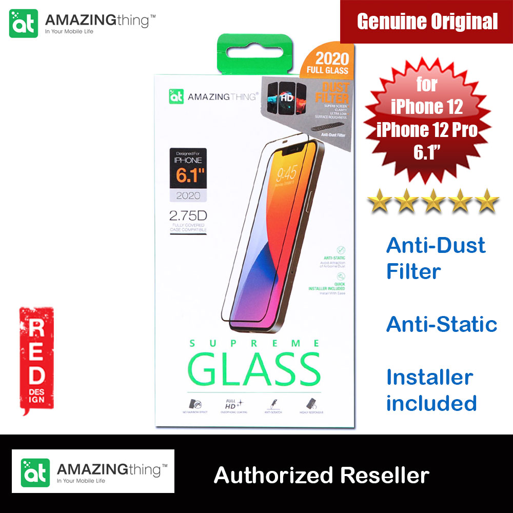 Picture of AMAZINGThing Supreme Glass 2.75D Anti Static Tempered Glass for iPhone12 iPhone 12 Pro 6.1 with dust filter Apple iPhone 12 6.1- Apple iPhone 12 6.1 Cases, Apple iPhone 12 6.1 Covers, iPad Cases and a wide selection of Apple iPhone 12 6.1 Accessories in Malaysia, Sabah, Sarawak and Singapore 