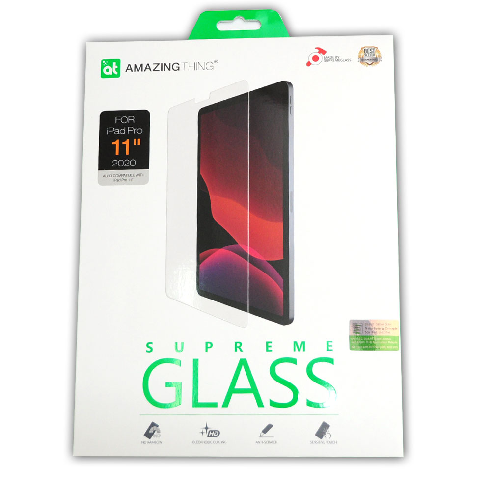 Picture of Apple iPad Air 10.9 2020  | AMAZINGthing Premium SUPREMEGLASS Tempered Glass for Apple iPad Pro 11 2nd Gen 2020 iPad Air 10.9 2020 21 0.33mm