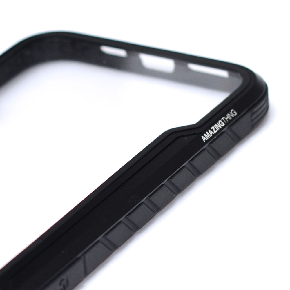 Picture of Apple iPhone 12 Pro Max 6.7 Case | Amazingthing Military Drop Proof Case for iPhone 12 Pro Max 6.7 (Black)