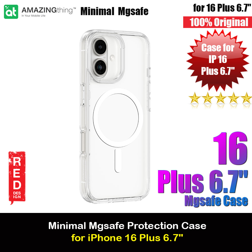 Picture of Amazingthing Minimal Magsafe Compatible Drop Proof Case for iPhone 16 Plus 6.7 (Clear) Apple iPhone 16 Plus 6.7- Apple iPhone 16 Plus 6.7 Cases, Apple iPhone 16 Plus 6.7 Covers, iPad Cases and a wide selection of Apple iPhone 16 Plus 6.7 Accessories in Malaysia, Sabah, Sarawak and Singapore 