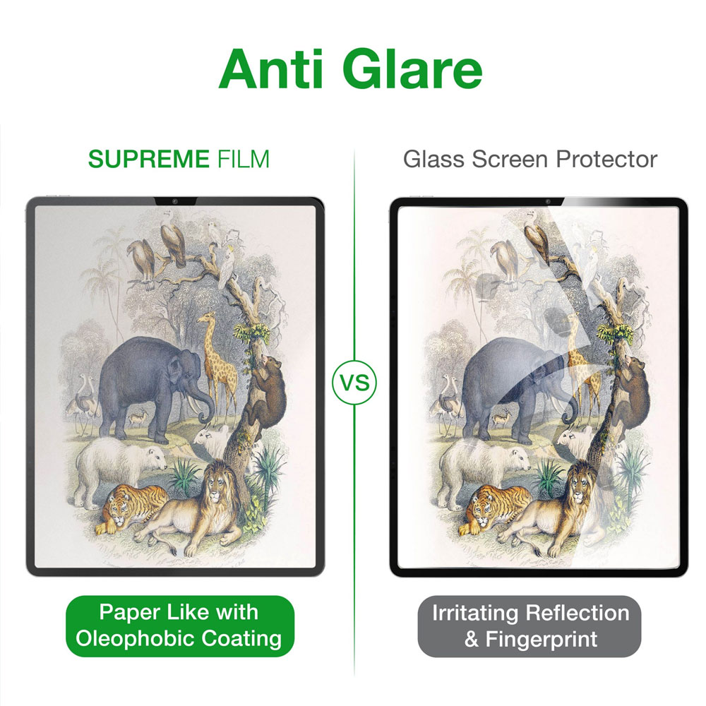 Picture of Apple iPad Pro 12.9 4nd gen 2020 Screen Protector | Amazingthing Supreme Film Tailored Make for Digital Artist Anti Glare Matte Drawing Film Paper Like Screen Protector for Apple iPad Pro 4th Gen 12.9 2020