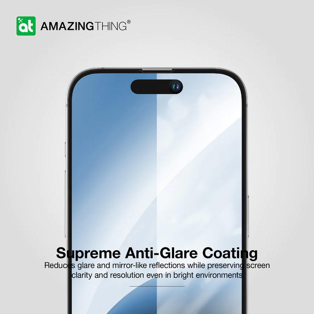 Picture of Apple iPhone 15 6.1  | Amazingthing Radix Fully Covered Tempered Glass for iPhone 15 6.1 (Anti Blue Light)