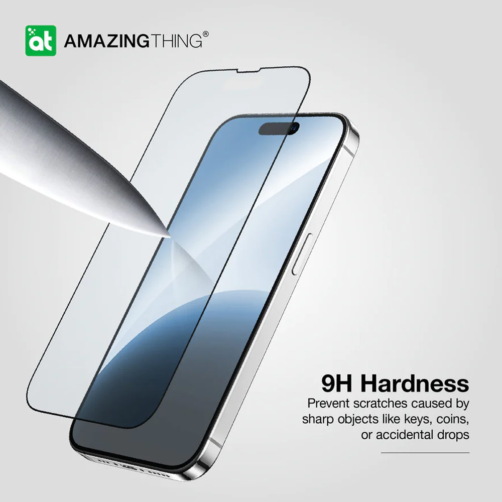 Picture of Apple iPhone 15 6.1  | Amazingthing Radix Fully Covered Tempered Glass for iPhone 15 6.1 (Anti Blue Light)