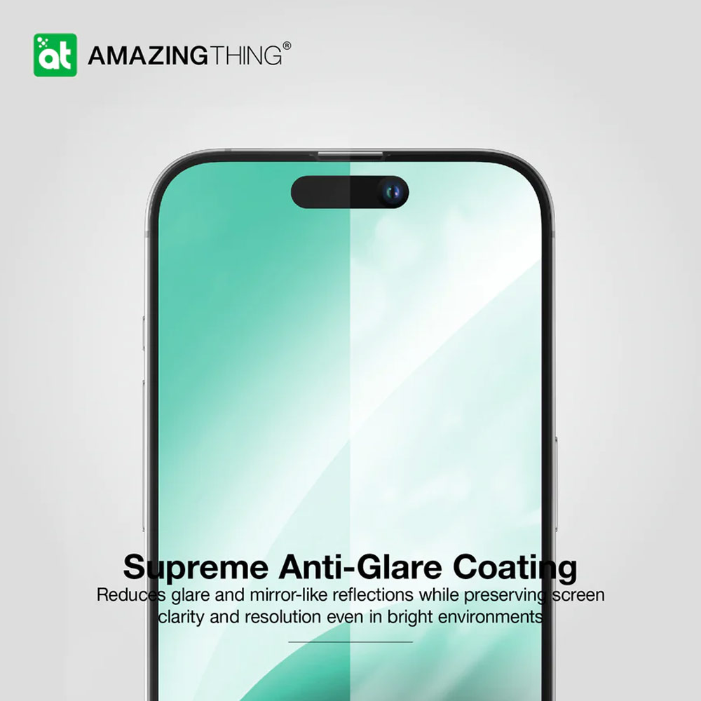 Picture of Apple iPhone 15 6.1  | Amazingthing Radix Fully Covered Tempered Glass for iPhone 15 6.1 (Matte Anti Glare)