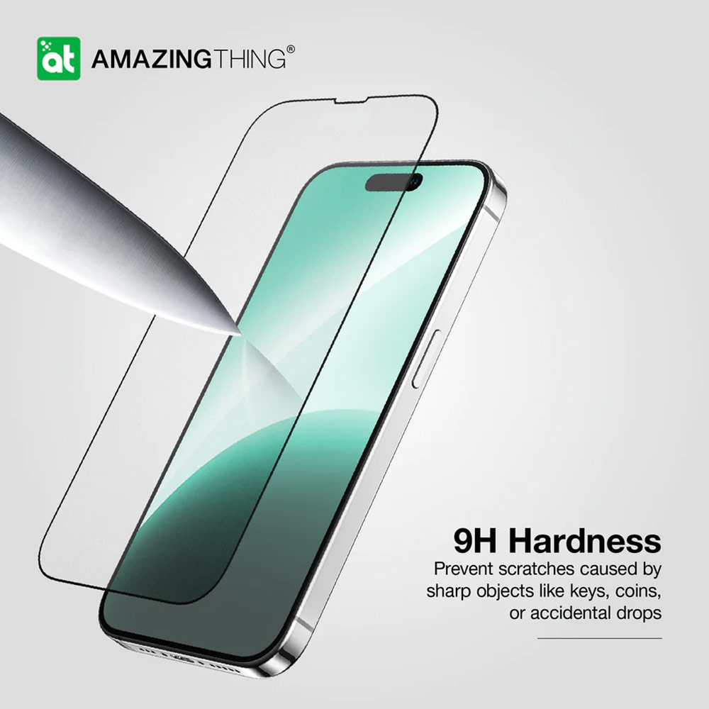 Picture of Apple iPhone 15 6.1  | Amazingthing Radix Fully Covered Tempered Glass for iPhone 15 6.1 (Matte Anti Glare)