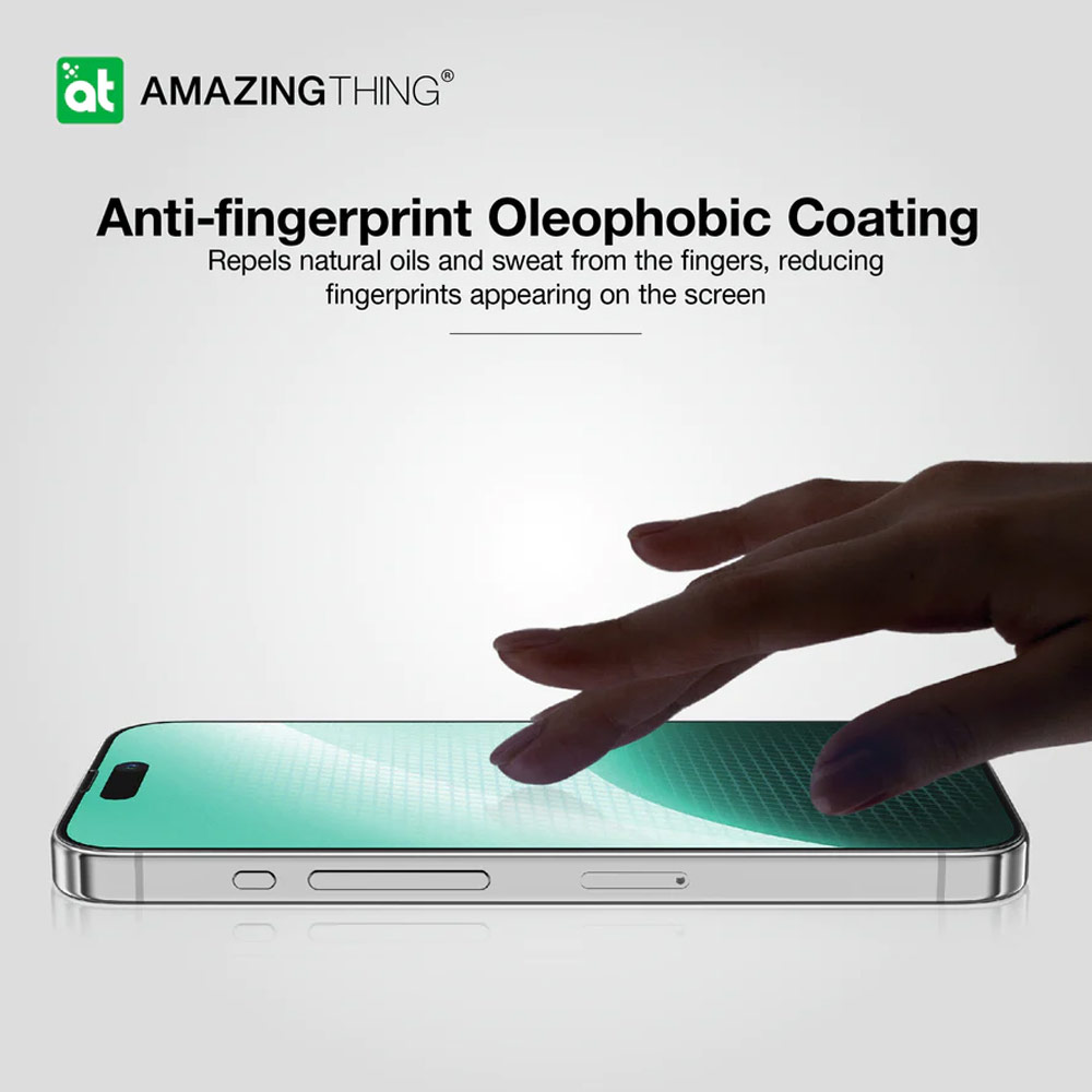 Picture of Apple iPhone 15 6.1  | Amazingthing Radix Fully Covered Tempered Glass for iPhone 15 6.1 (Matte Anti Glare)