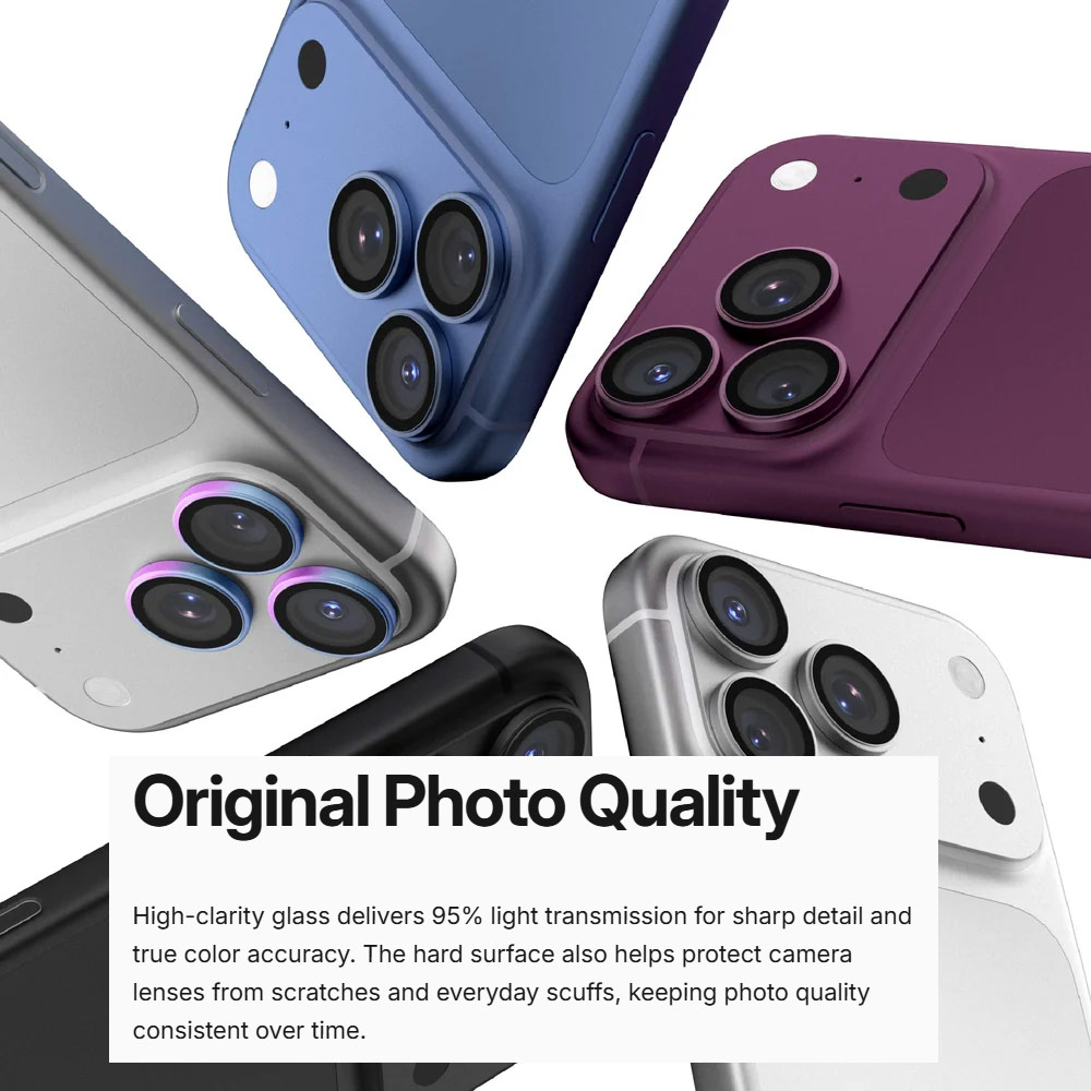 Picture of Apple iPhone 18 Pro Max  | Amazingthing RADIX Vision Camera Lens Protector for iPhone 18 Pro iPhone 18 Pro Max - Clear