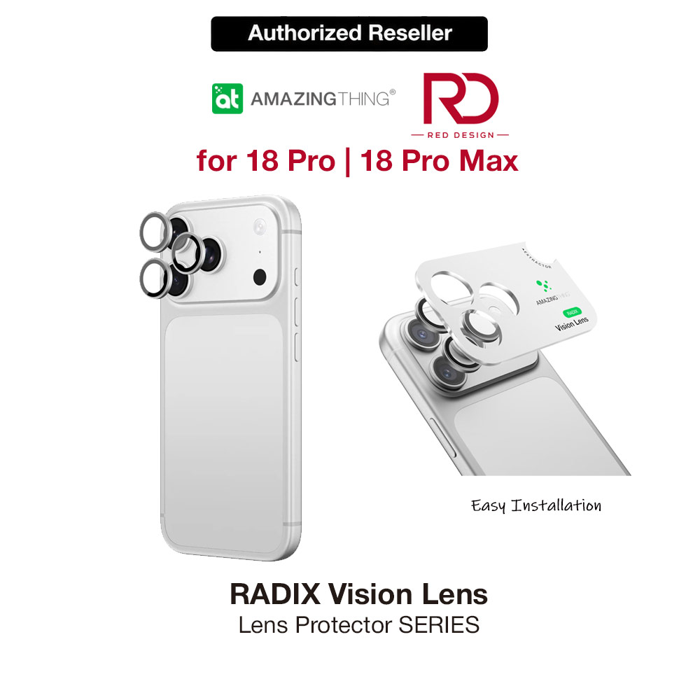 Picture of Amazingthing RADIX Vision Camera Lens Protector for iPhone 18 Pro iPhone 18 Pro Max - Titan Silver Apple iPhone 18 Pro- Apple iPhone 18 Pro Cases, Apple iPhone 18 Pro Covers, iPad Cases and a wide selection of Apple iPhone 18 Pro Accessories in Malaysia, Sabah, Sarawak and Singapore 