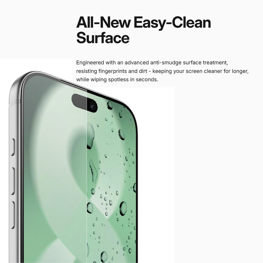 Picture of Apple iPhone 18 Pro Screen Protector | Amazingthing RADIX + Care Matte Full Tempered Glass 3D Frame Screen Protector for iPhone 18 Pro - Matte