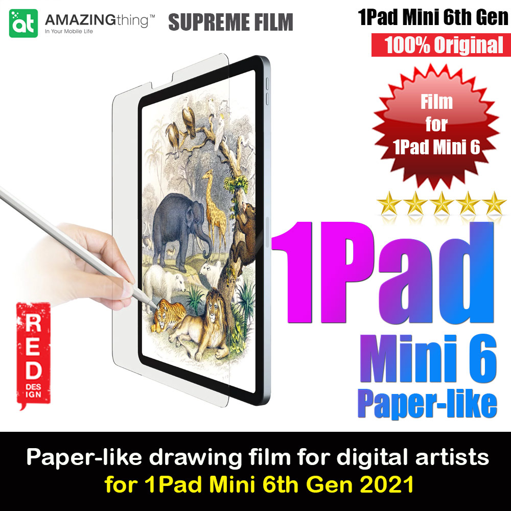 Picture of AMAZINGthing  SUPREMEFILM Paper Like Texture Simulation Tailor Made for Digital Artists for Apple iPad Mini 6 0.33mm Apple iPad Mini 6- Apple iPad Mini 6 Cases, Apple iPad Mini 6 Covers, iPad Cases and a wide selection of Apple iPad Mini 6 Accessories in Malaysia, Sabah, Sarawak and Singapore 