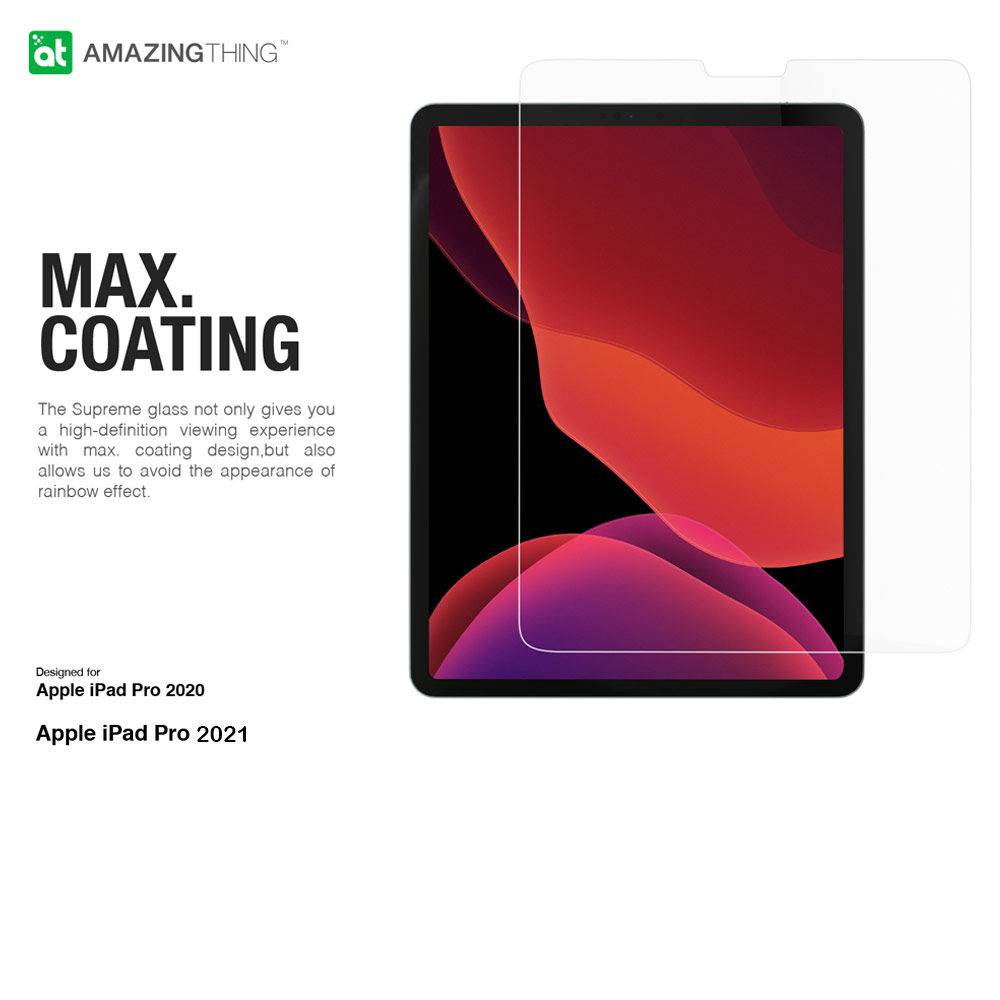 Picture of Apple iPad Air 10.9 2020  | AMAZINGthing Premium SUPREMEGLASS Tempered Glass for Apple iPad Pro 11 2nd Gen 2020 iPad Air 10.9 2020 21 0.33mm