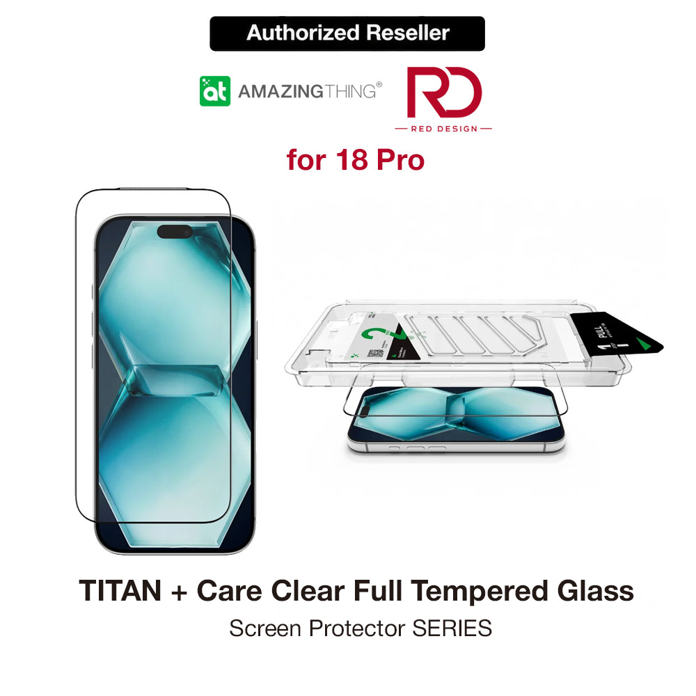 Picture of Amazingthing Titan Care 3D Frame Full Tempered Glass Screen Protector with Dust Filter for iPhone 18 Pro - Clear Apple iPhone 18 Pro- Apple iPhone 18 Pro Cases, Apple iPhone 18 Pro Covers, iPad Cases and a wide selection of Apple iPhone 18 Pro Accessories in Malaysia, Sabah, Sarawak and Singapore 