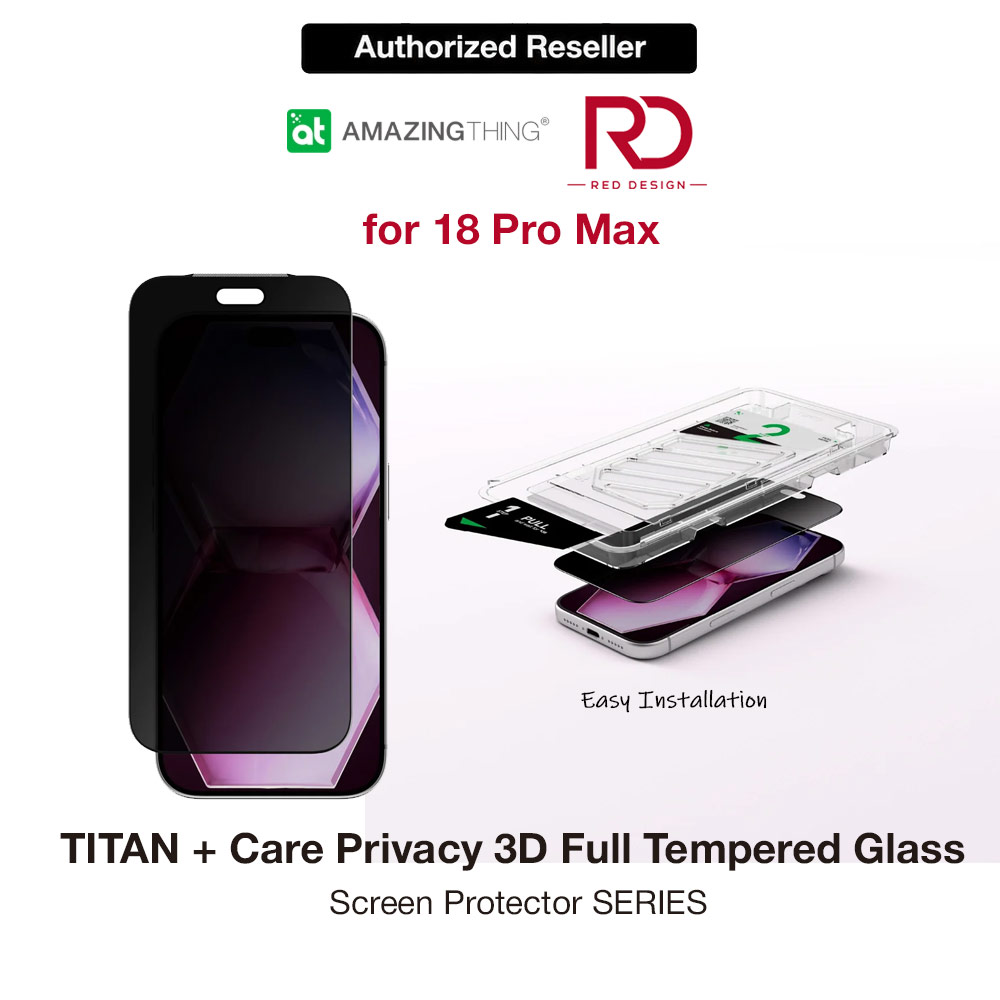 Picture of Amazingthing Titan Care Privacy 3D Frame Full Tempered Glass Screen Protector with Dust Filter for iPhone 18 Pro Max 6.9 - Privacy Apple iPhone 18 Pro Max- Apple iPhone 18 Pro Max Cases, Apple iPhone 18 Pro Max Covers, iPad Cases and a wide selection of Apple iPhone 18 Pro Max Accessories in Malaysia, Sabah, Sarawak and Singapore 
