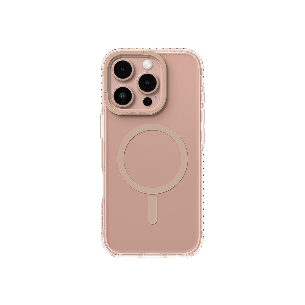 Picture of Apple iPhone 16 Pro Max 6.9 Case | Amazingthing TITAN PRO Magsafe Compatible Drop Proof Case for iPhone 16 Pro Max 6.9 (Rose Gold)