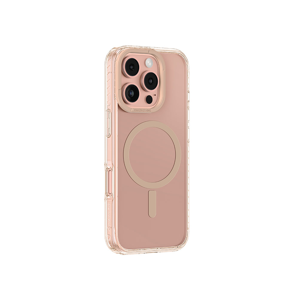 Picture of Apple iPhone 16 Pro Max 6.9 Case | Amazingthing TITAN PRO Magsafe Compatible Drop Proof Case for iPhone 16 Pro Max 6.9 (Rose Gold)