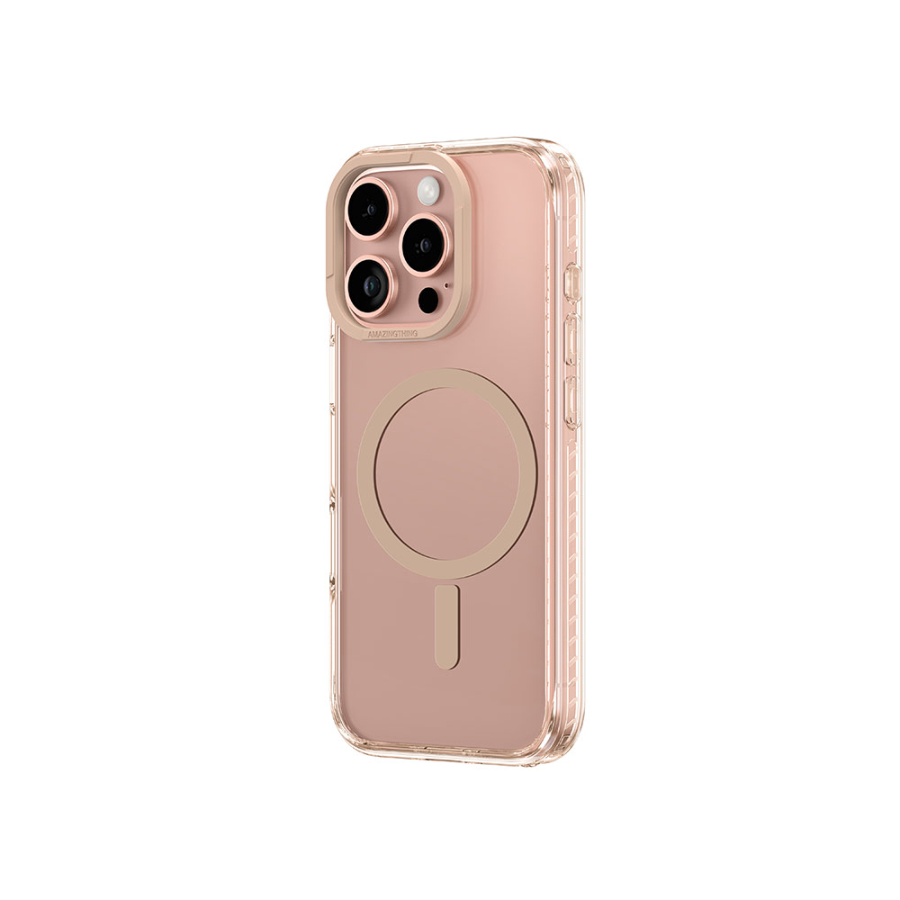 Picture of Apple iPhone 16 Pro Max 6.9 Case | Amazingthing TITAN PRO Magsafe Compatible Drop Proof Case for iPhone 16 Pro Max 6.9 (Rose Gold)