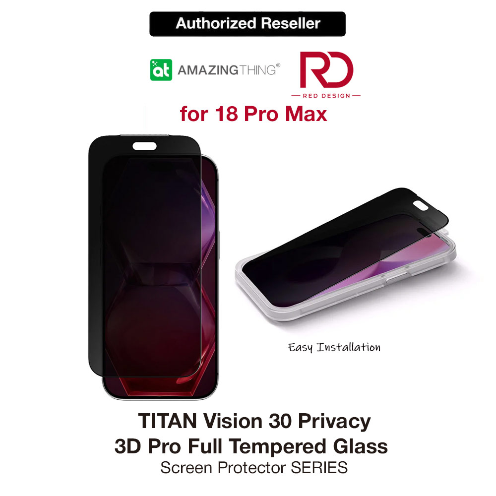 Picture of Amazingthing TITAN Vision 30 Privacy 3D Pro Frame Full Tempered Glass Screen Protector with Dust Filter for for iPhone 18 Pro Max 6.9 - Privacy Apple iPhone 18 Pro Max- Apple iPhone 18 Pro Max Cases, Apple iPhone 18 Pro Max Covers, iPad Cases and a wide selection of Apple iPhone 18 Pro Max Accessories in Malaysia, Sabah, Sarawak and Singapore 