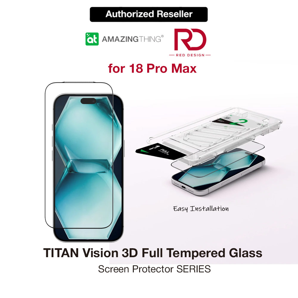 Picture of Amazingthing Titan Vision Clear 3D Frame Full Tempered Glass Screen Protector with Dust Filter for iPhone 18 Pro Max 6.9 - Clear Apple iPhone 18 Pro Max- Apple iPhone 18 Pro Max Cases, Apple iPhone 18 Pro Max Covers, iPad Cases and a wide selection of Apple iPhone 18 Pro Max Accessories in Malaysia, Sabah, Sarawak and Singapore 