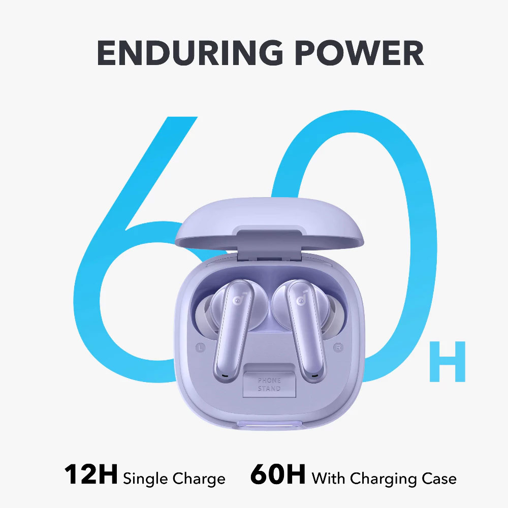 Picture of Anker Soundcore P40i Wireless Earbuds With Noise Cancelling Adaptive Heavy Bass 60H Playtime (Black)