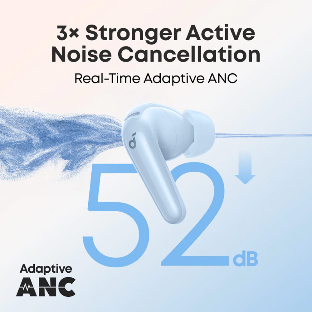 Picture of Soundcore by Anker R60i NC Wireless Earbuds -52dB Adaptive Noise-Cancelling Hi-Res Clarify Sound AI Assistant 50Hours (Blue)