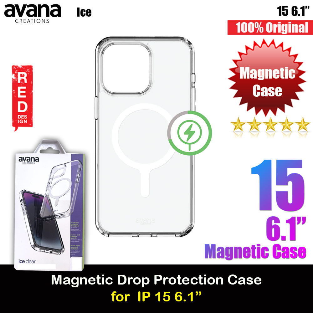 Picture of Avana Ice Series Magnetic Drop Protection Transparent Case for Apple iPhone 15 6.1 (Ice Clear) Apple iPhone 15 6.1- Apple iPhone 15 6.1 Cases, Apple iPhone 15 6.1 Covers, iPad Cases and a wide selection of Apple iPhone 15 6.1 Accessories in Malaysia, Sabah, Sarawak and Singapore 