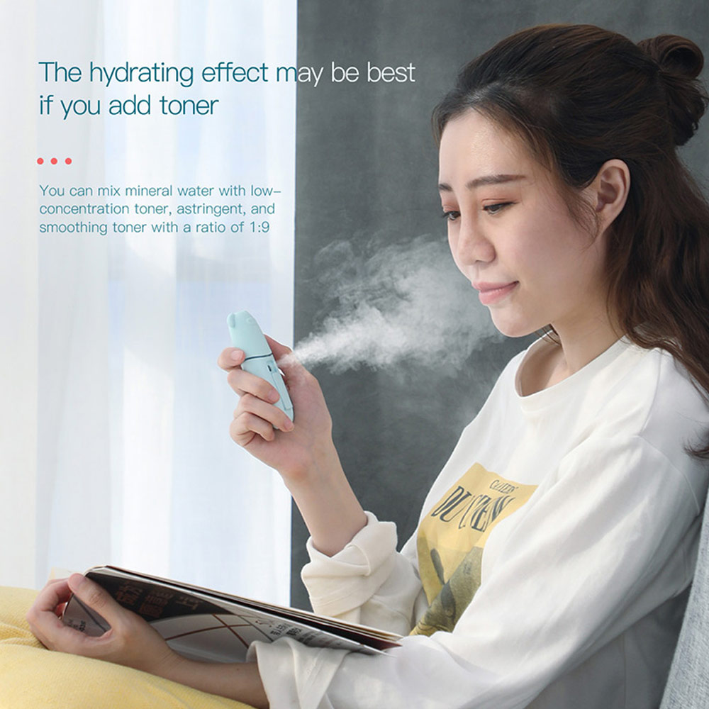 Picture of Baseus USB Humidifier Nano Mist Sprayer Facial Steamer Rejuvenating Skin Moisturizing Haydrate Sprayer 15ml (Grey)