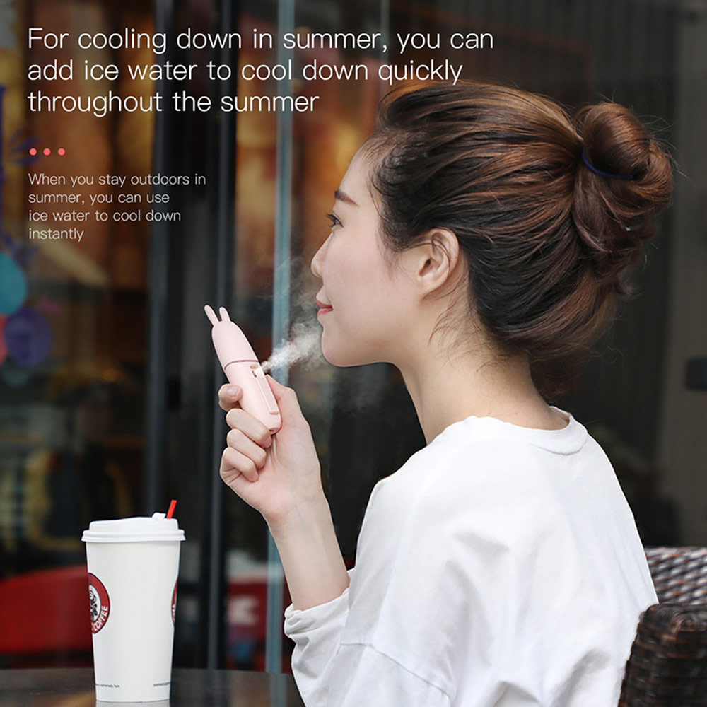 Picture of Baseus USB Humidifier Nano Mist Sprayer Facial Steamer Rejuvenating Skin Moisturizing Haydrate Sprayer 15ml (Grey)