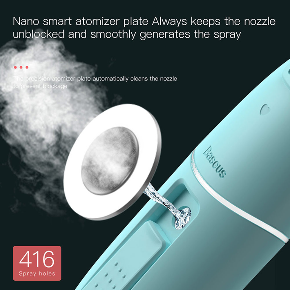 Picture of Baseus USB Humidifier Nano Mist Sprayer Facial Steamer Rejuvenating Skin Moisturizing Haydrate Sprayer 15ml (Grey)