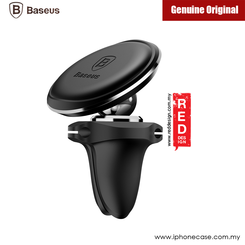 Picture of Baseus Magnetic Air Con Vent Suction Bracket Car Mount with Cable Clip (Black)