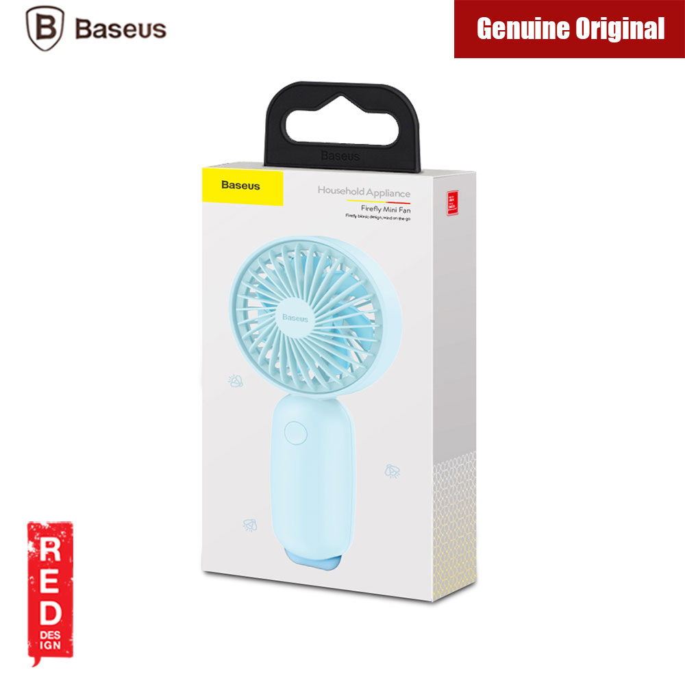 Picture of Baseus 1500mah Rechargeable Battery Fan Office Home Outdoor Portable Handheld Mini Fan 3 Speed Adjustable Cooling Fan (Blue)