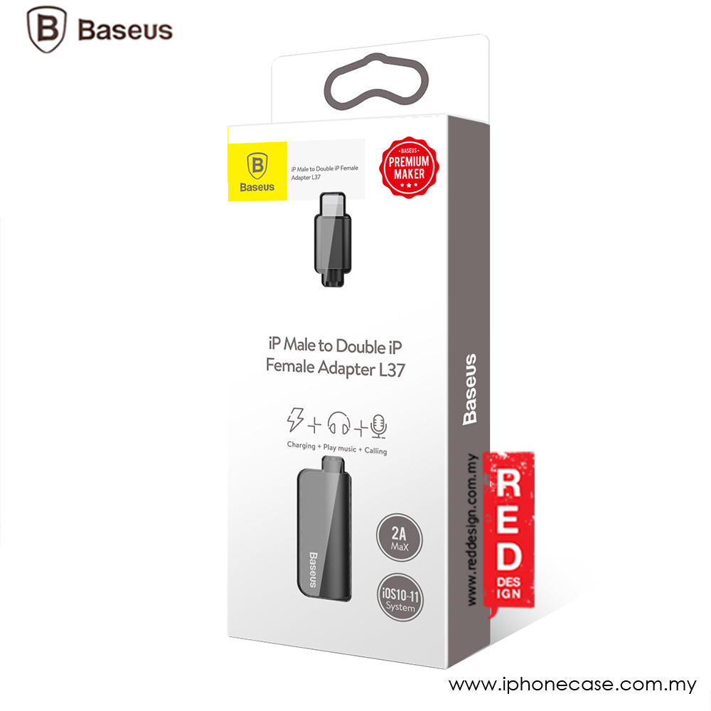 Picture of Baseus L37 iP MALE to Double iP Female Adapter (Black)