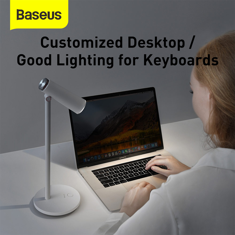 Picture of Baseus iWork Spotlight Desk LED Lamp Adjustable Lamp Brightness Warm Cold LED Lamp Recharable Lamp