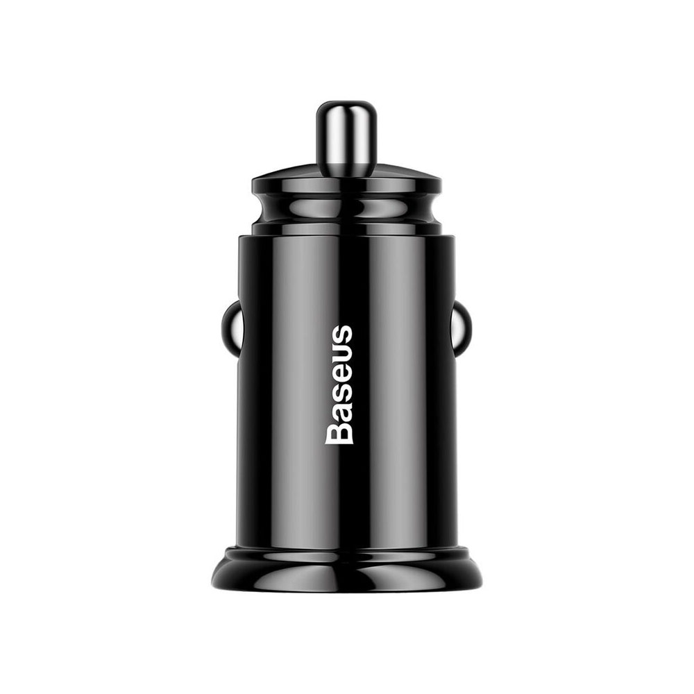 Picture of Baseus Small Mini USB A 30W Max Quick Charge Car Charger QC3.0 SCP AFC VOOC (Black)