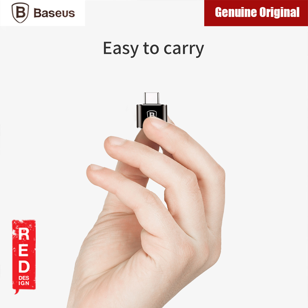 Picture of Baseus Mini USB Female to Type C Male Adapter Converter (Black)