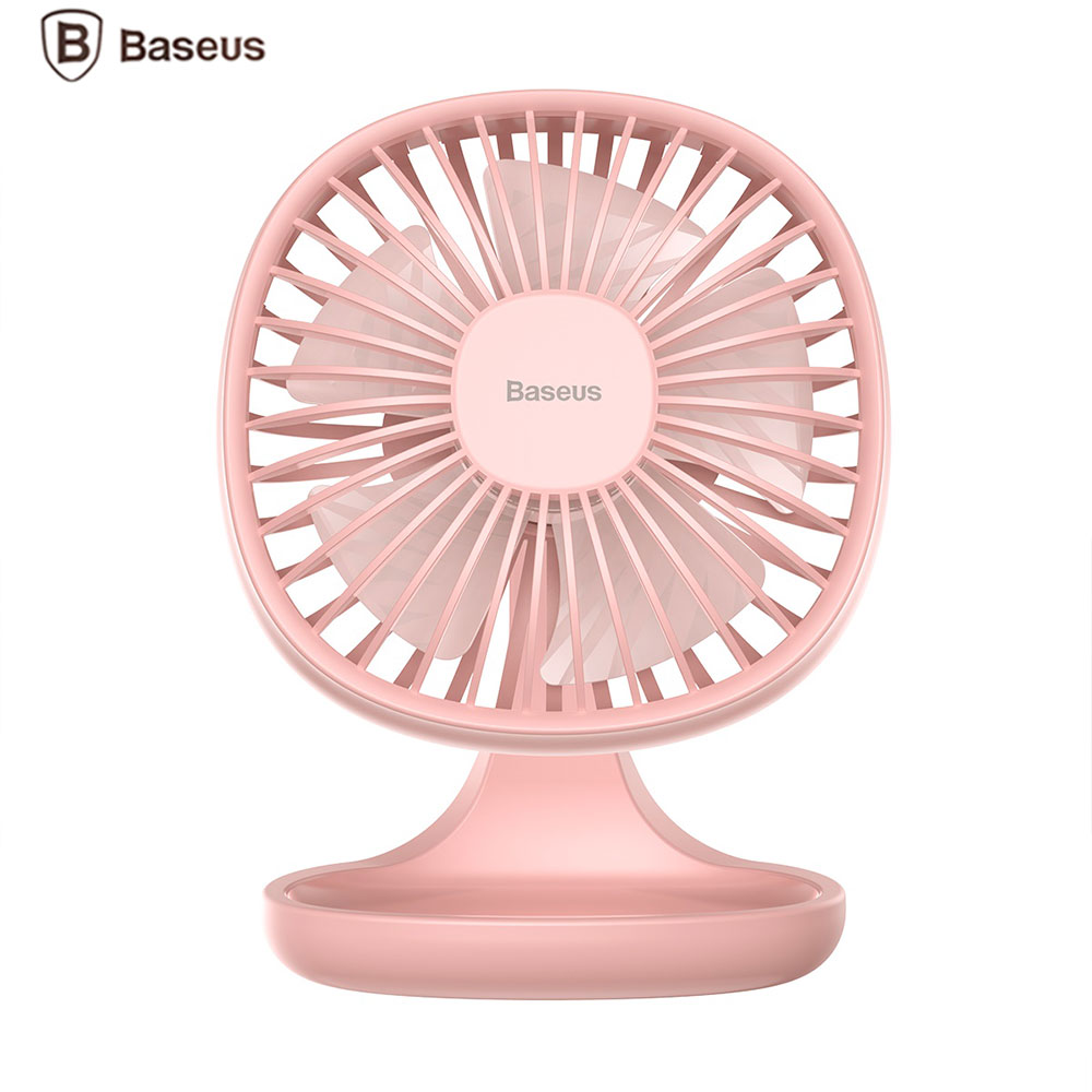 Picture of Baseus USB Mini Desktop Fan Home Office Gift Portable Fans (Pink)