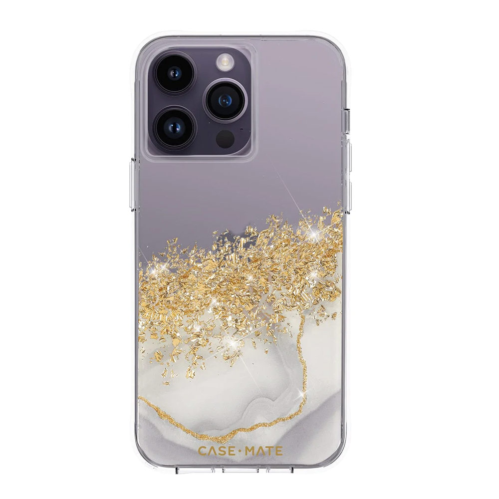 Picture of Apple iPhone 14 Pro 6.1  | Case Mate Case-Mate Stylish Design Drop Protection Case for iPhone 14 Pro 6.1 (Karat Marble)