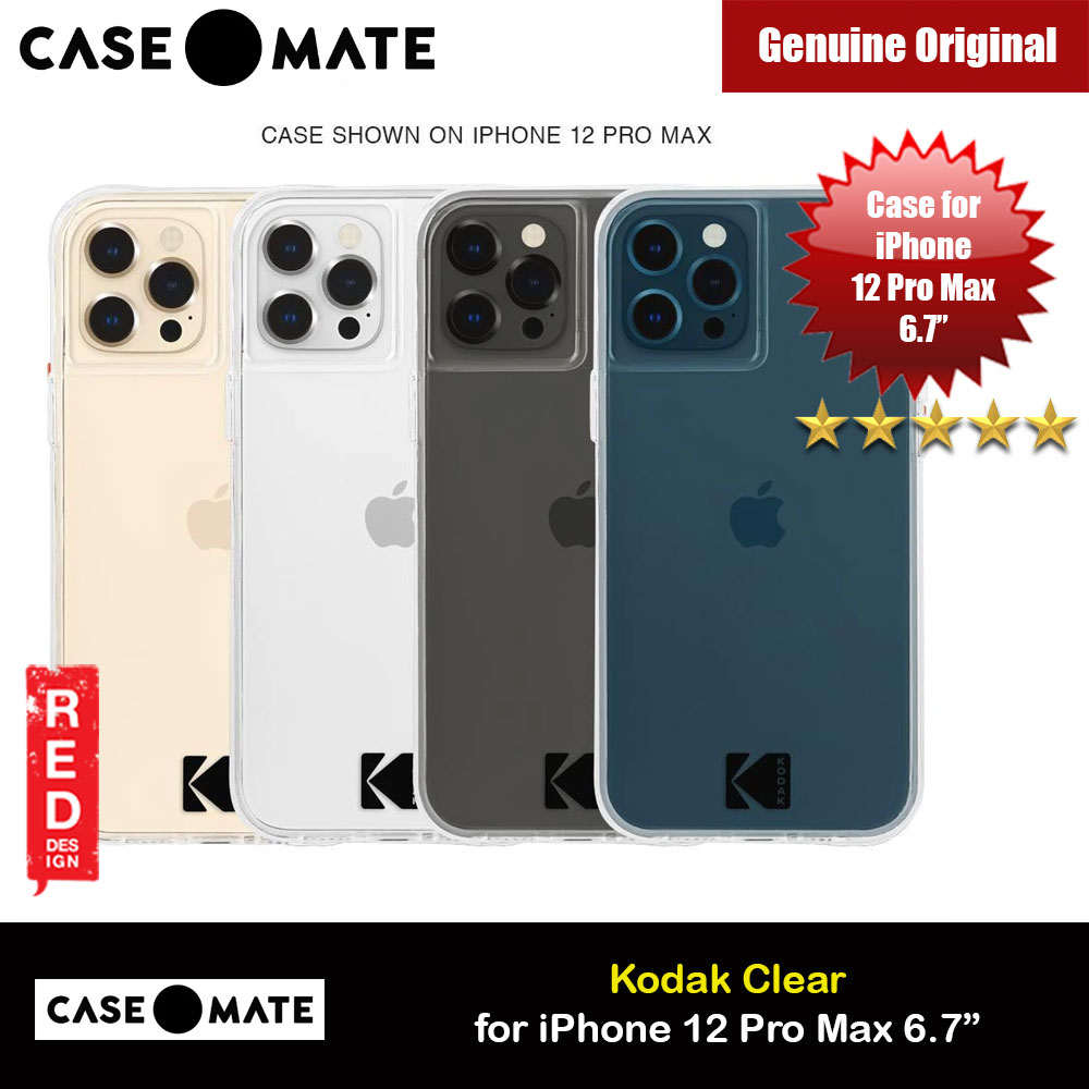 Picture of Case Mate Kodak Series Drop Protection Case for iPhone 12 Pro Max 6.7 (Kodak Clear with Micropel) Apple iPhone 12 Pro Max 6.7- Apple iPhone 12 Pro Max 6.7 Cases, Apple iPhone 12 Pro Max 6.7 Covers, iPad Cases and a wide selection of Apple iPhone 12 Pro Max 6.7 Accessories in Malaysia, Sabah, Sarawak and Singapore 