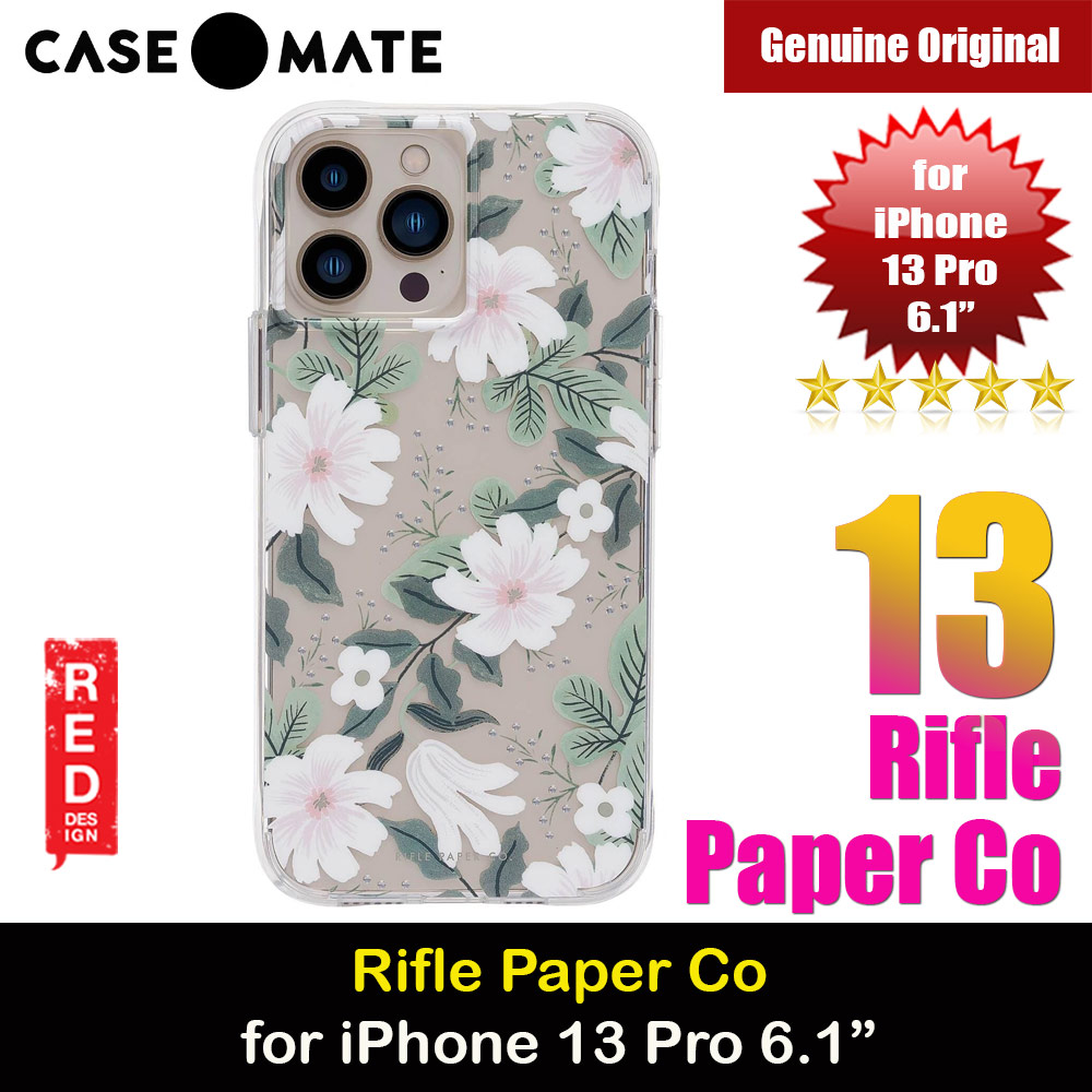 Picture of Case Mate Case-Mate Rifle Paper Co Series Protection Case for iPhone 13 Pro 6.1 (Widow) Apple iPhone 13 Pro 6.1- Apple iPhone 13 Pro 6.1 Cases, Apple iPhone 13 Pro 6.1 Covers, iPad Cases and a wide selection of Apple iPhone 13 Pro 6.1 Accessories in Malaysia, Sabah, Sarawak and Singapore 