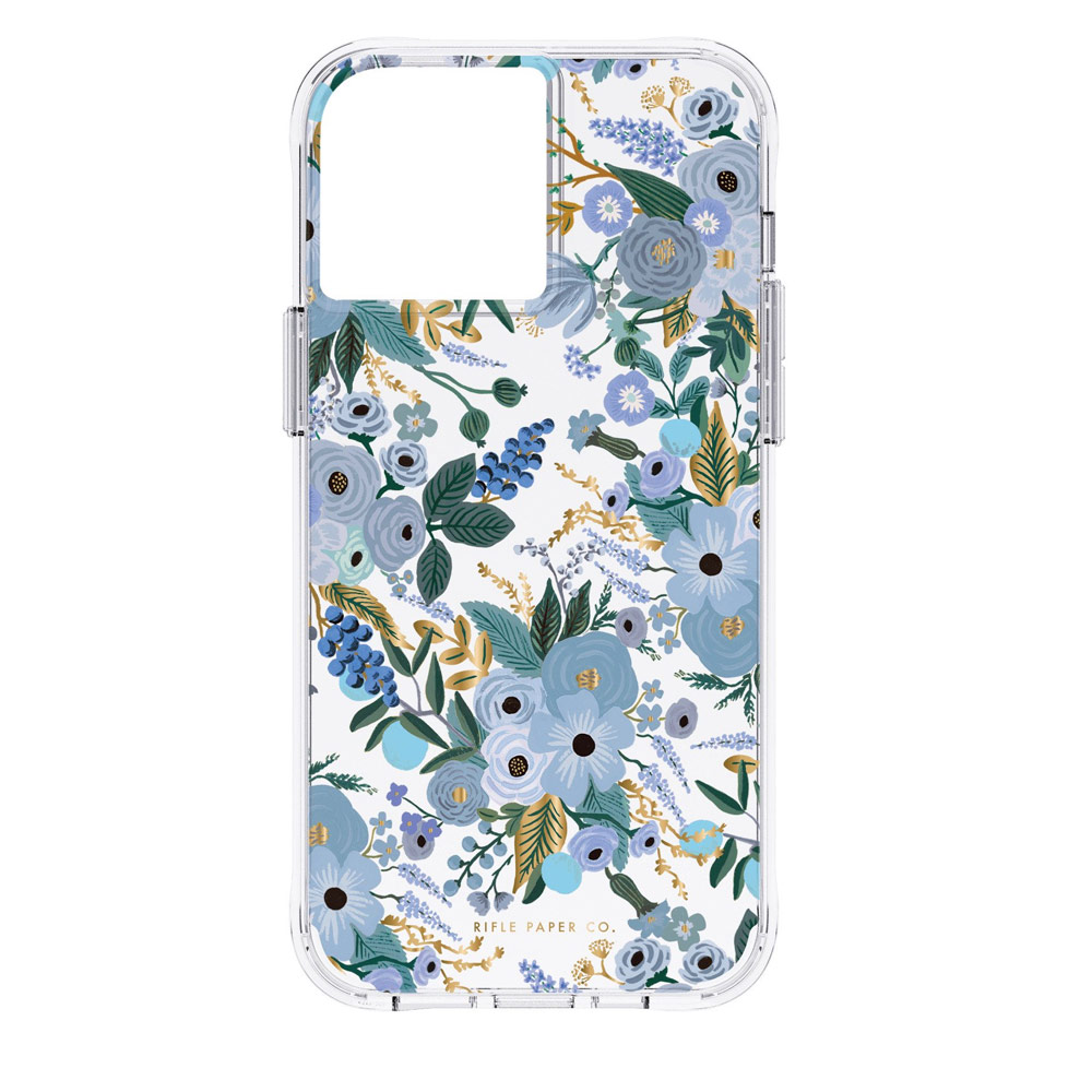 Picture of Apple iPhone 13 6.1  | Case Mate Case-Mate Rifle Paper Co Series Protection Case for iPhone 13 6.1 (Garden Party Blue)