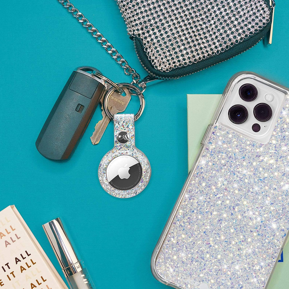 Picture of Apple Air Tag  | Case-Mate Case Mate Keychain Case Protective Cover Case Keyring Design for Apple AirTag (Sparkle)